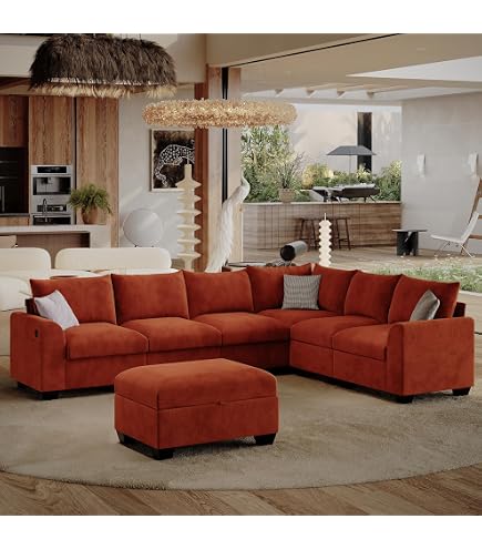 Amazon.com: ZX Design 8 Seater U-Shaped Sectional Couches with